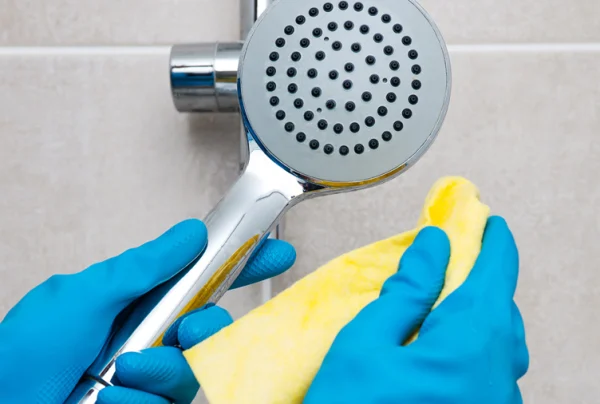 Đánh bóng vòi hoa sen bằng giấm